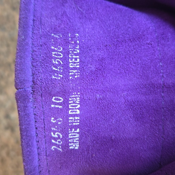 Minnetonka Leather Purple Boots - Size 10 - Picture 8 of 8